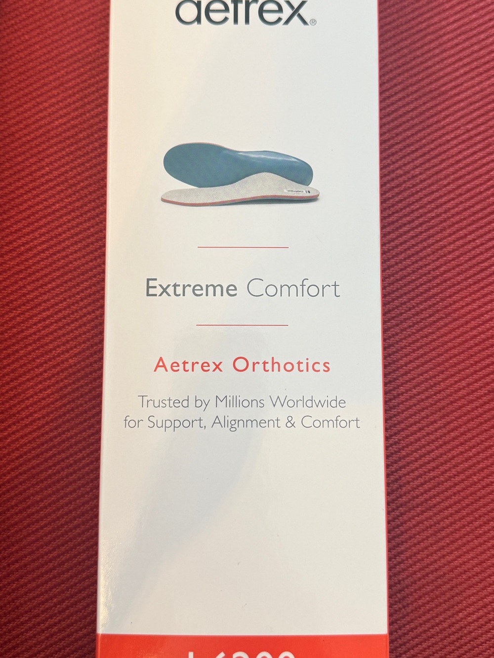 Aetrex Orthotics Extreme Comfort Insoles - L6200 Sz 5